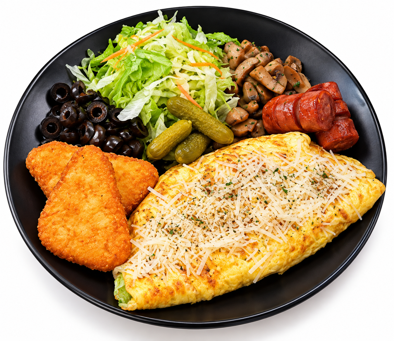 Omellette smoked turkey